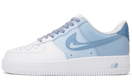 Nike Кроссовки Air Force 1 нескользящие ударопрочные износостойкие мужские низкие сине-белые, цвет White Blue cw2288-111(team18-白蓝双钩） | white blue