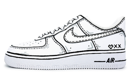 Кроссовки Nike Air Force 1 противоскользящие износостойкие мужские низкие для скейтбординга бело-черные, цвет White Black cw2288-111（team317-次元空间） | white black