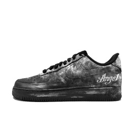 Кроссовки Nike Air Force 1 Silver Angel устойчивые к истиранию низкие для скейтбординга унисекс черно-серебристые, цвет Black Silver cw2288-001(team1143-银色天使） | black silver