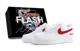 Nike Кроссовки Air Force 1 Infinity с коробкой, низкие, скейтбордные, унисекс, красно-белые, цвет Red White cw2288-111（team34-无界-s-box） | red white