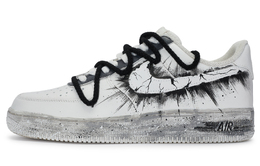 Nike Эйр Форс 1 811 Мэньюфэкчёр Чёрно-белые взрывные кроссовки для скейтбординга мужские тёплые низкие чёрно-белые, цвет Black White cw2288-111(team80-男款黑与白爆破) | black white