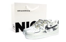 Кроссовки Nike Air Force 1 Abrasion Resistant Low Top Skateboard Unisex Concrete Gray, цвет Concrete Gray cw2288-111（team1110-墨竹隐尤s-box） | concrete gray