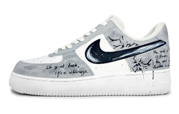 Кроссовки Nike Air Force 1 противоскользящие износостойкие низкие для скейтбординга мужские серо-белые, цвет Gray White cw2288-111（team317-时间花海） | gray white