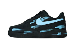 Nike Кроссовки Air Force 1 Low top Skateboard Unisex черные, цвет Black cw2288-001(team334-蓝色碎片) | black