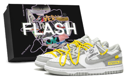 Nike Данк дымовая сигнализация, в коробке устойчивые к истиранию лоу-топ скейтборд кроссовки унисекс серый - серый, цвет Gray dd1391-103（team34-烟雾警戒 -s-box） | gray