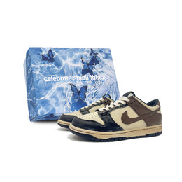 Nike Долговечные низкие кеды для скейтбординга Unisex Mocha - чёрно-коричневые, цвет Black Brown dd1391-100(team188-黑摩卡s-box) | black brown