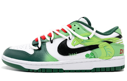 Nike Скользоустойчивые кеды Dunk Low Unisex бело-зеленые, цвет White Green dd1391-101(team372-绝对领域） | white green