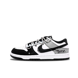 Nike Данк Стеллар Рэдианс Трейл Кэшионинг, износостойкие низкие скейтборд кроссовки унисекс черный/серый - черный/серый, цвет Black/Gray dd1391-100(team646-星辉轨迹） | black/gray