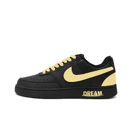 Nike Кроссовки для скейтбординга Court Vision Dream Flour устойчивые к истиранию противоскользящие низкие унисекс жёлтые светло-жёлтые, цвет Light Yellow dh2987-002(team1358-梦粱） | light yellow