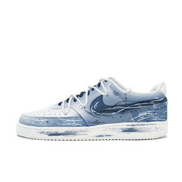 Nike Кроссовки для скейтбординга Court Vision 1 Whisper Of The Sea Breeze с амортизацией, износостойкие, низкие, мужские, синие, цвет Blue dh2987-101(team499-海风细语） | blue