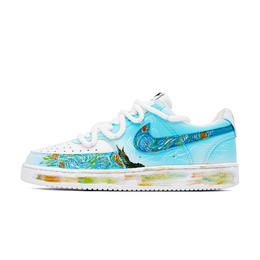 Nike Кроссовки Court Vision Van Gogh Starry Night с амортизацией низкие мужские синие Dodger Blue, цвет Dodger Blue dh2987-101(team965-梵高星夜) | dodger blue