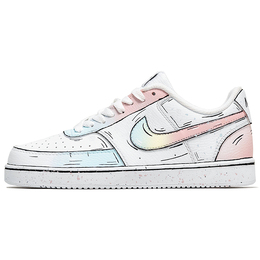 Nike Кроссовки Court Vision 1 противоскользящие износостойкие мужские белые, цвет White dh2987-101(team853-男款幻彩星踪) | white