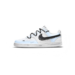 Nike Кроссовки Court Vision 1 First Encounter устойчивые к истиранию нескользящие низкие унисекс сине-черные, цвет Blue Black dh2987-101（team958-初遇） | blue black