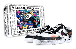 Nike Кроссовки Court Vision 1 мужские низкие бело-черные с красными вставками, цвет Red White Black dh2987-101(team257-烬穹流火r-box) | red white black