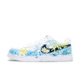 Nike Кроссовки Court Vision 2 унисекс низкие сине-желто-белые, цвет Blue dh2987-101(team1308-晴空花绘 ） | blue
