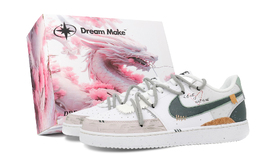 Nike Кроссовки Court Vision 1 нескользящие с амортизацией износостойкие низкие мужские белые, цвет White dh2987-101(team459-爱情玩笑粉礼盒） | white