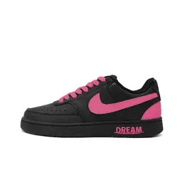 Nike Кроссовки для скейтбординга Court Vision Dream с устойчивостью к истиранию и противоскользящей подошвой, низкие, унисекс, розовые, цвет Pink dh2987-002(team1358-梦萦） | pink