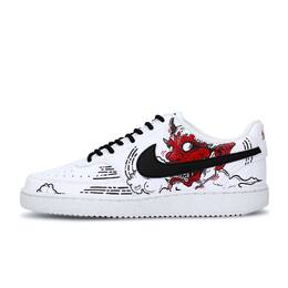 Nike Легкие и дышащие лоу-топ скейтборд кроссовки мужские черный белый красный, цвет Black White Red dh2987-101(team589-屠梦者） | black white red