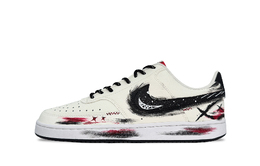 Nike Кроссовки для скейтбординга Court Vision 1 с устойчивым к истиранию верхом унисекс бело-красные, цвет White Red dm1187-101（team1237-墨趣皓齿） | white red