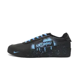 Nike Кроссовки для скейтбординга Court Shot Blue Graffiti с защитой от истирания и противоскользящей подошвой, низкие, унисекс, синие, цвет Blue fq8146-001(team1358-蓝涂鸦） | blue
