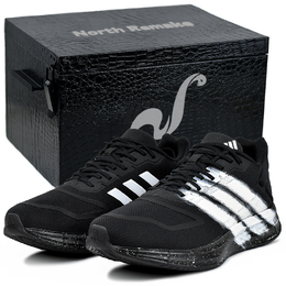 Adidas Дурамо 10 устойчивые к истиранию мужские низкие кроссовки для бега черно-белые, цвет Black White gw8336(team96-墨影追光s-box) | black white