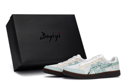 Onitsuka Tiger Advanti скейтерские кроссовки унисекс лоу-топы голубые бело-голубые, цвет White Cyan 1183b799-101(team80-樱岛浅青s-box) | white cyan