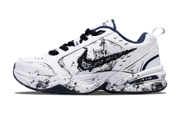 Nike Эйр Монарх 4 Чанки Кроссовки Унисекс Лоу-топ Блэк/Уайт/Блю - Блэк Уайт, цвет Black White 415445-102(team376-关山难越） | black white