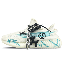 Adidas Yeezy Boost 350 V2 Low Top повседневные кроссовки унисекс белый циан, цвет White Cyan hq6316(team478-冰川薄荷) | white cyan