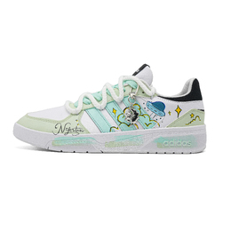Adidas Кроссовки для скейтбординга Court Beat Lime Bubble с устойчивостью к истиранию, низкие, унисекс, мятно-зеленый цвет, цвет Mint Green js3010(team965-青柠气泡) | mint green