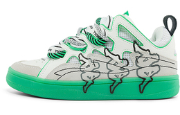 Kappa Низкие скейтерские кроссовки унисекс бело-зеленые Korean White/Island Green-012A, цвет Korean White/Island Green-012A k0dx5cs01f-012a | korean white/island green-012a