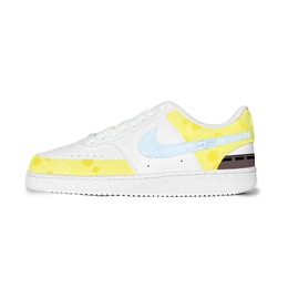 Nike Кроссовки для скейтбординга Court Vision 1 облегченные дышащие низкие унисекс бело-желто-синие, цвет White Yellow Blue dh2987-101（team1119-海盐宝宝） | white yellow blue