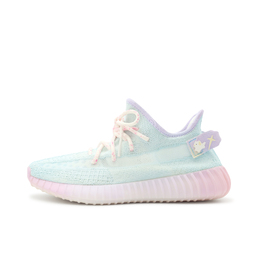 Adidas Yeezy Boost 350 V2 повседневные кроссовки унисекс низкие голубые/фиолетовые/розовые - ледяной голубой розовый, цвет Ice Blue Pink hq6316(team186-夏日椰椰冰) | ice blue pink