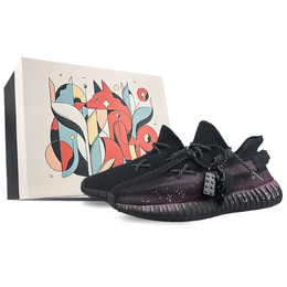 Adidas Изи Буст 350 В2 Лоу топ Повседневные кроссовки Унисекс Черный Красный, цвет Black hq4540(team40-雾霾红) | black