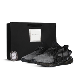 Adidas Изи Буст 350 В2 повседневные кроссовки унисекс лоу-топ черные серебристые, цвет Black Silver hq4540(team368-男女款知白守黑) | black silver