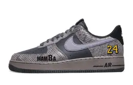 Кроссовки Nike Air Force 1 противоскользящие износостойкие низкие для скейтбординга мужские тёмно-серые, цвет Dark Gray hf2898-001(team65-蛇鳞曼巴24男款) | dark gray