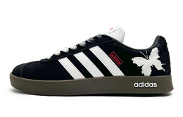 Adidas VL COURT 2.0 противоскользящие низкие скейтборд кроссовки унисекс черно-белые, цвет Black White hq1801(team285-午夜蝴蝶) | black white