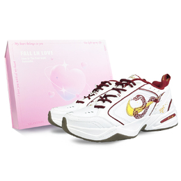 Nike Air Monarch 4 противоскользящие износостойкие низкие повседневные кроссовки унисекс белый цвет, цвет White ib4607-171(team40-灵蛇跃福sbox) | white