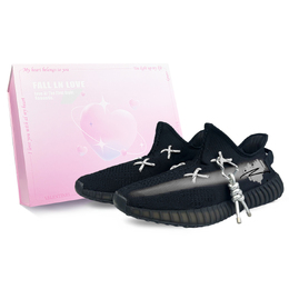 Adidas Yeezy Boost 350 V2 противоскользящие износостойкие низкие кеды унисекс черно-серые, цвет Black Gray hq4540(team40-心动时刻sbox) | black gray
