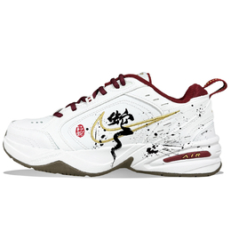Nike Air Monarch 4 противоскользящие износостойкие низкие кеды унисекс красно-черно-белые, цвет Red Black White ib4607-171(team667-画蛇添福) | red black white