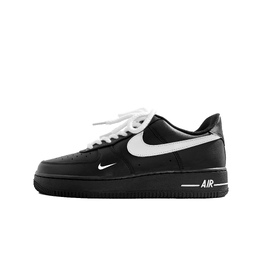 Nike Кроссовки Air Force 1 противоскользящие износостойкие низкие для скейтбординга унисекс черно-белые, цвет Black White hm9483-001(team619-白麻绳墨白) | black white