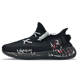 Adidas Yeezy Boost 350 V2 повседневные кроссовки унисекс низкие красные/белые - черные, цвет Black hq4540(team478-毁灭希望) | black