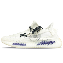 Adidas Изи Буст 350 В2 Абразивоустойчивые низкие кеды унисекс белый фиолетовый, цвет White Purple hq6316(team373-白日澄空) | white purple