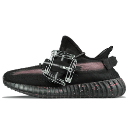 Adidas Yeezy Boost 350 V2 низкие повседневные кроссовки унисекс черные, цвет Black hq4540(team40-钢筋森林粉) | black