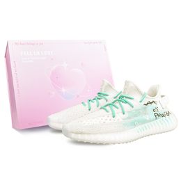 Adidas Yeezy Boost 350 V2 устойчивые к истиранию низкие кеды унисекс белые, цвет White hq6316(team401-爱意昭昭box) | white