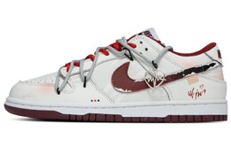 Кроссовки Nike Dunk Skateboarding Shoes Men Low-top White/red/pink, белый dd1391-601（team63-奶油白巧） | white