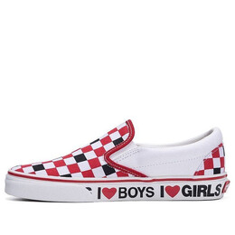 Кроссовки slip-on i heart 'white red' Vans, белый vn0a4u38wku | white/red