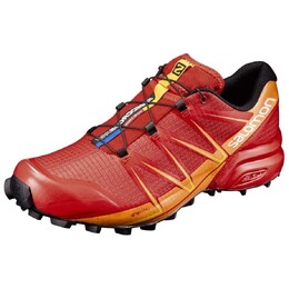 Кроссовки SPEECCROSS PRO мужские низкие красный и желтый Salomon 392390 | red and yellow