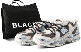 New Balance Нью Баланс 530 кроссовки унисекс низкие бежево-сине-черные экрю, цвет Ecru mr530aa1（d）（team375-通用沙丘sbox） | ecru