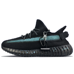 Adidas Yeezy Boost 350 V2 низкие повседневные кроссовки унисекс черно-синие, цвет Black Blue hq4540(team373-和平奏曲蓝) | black blue