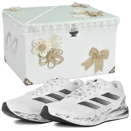 Adidas Дурамо RC Беговые кроссовки Унисекс Низкие Черные Белые - Облачная Тень Простота-Подарочная Коробка 2, цвет Cloud Shadow Simplicity-Gift Box 2 id2702(team679-云影素风3s-box) | cloud shadow simplicity-gift box 2